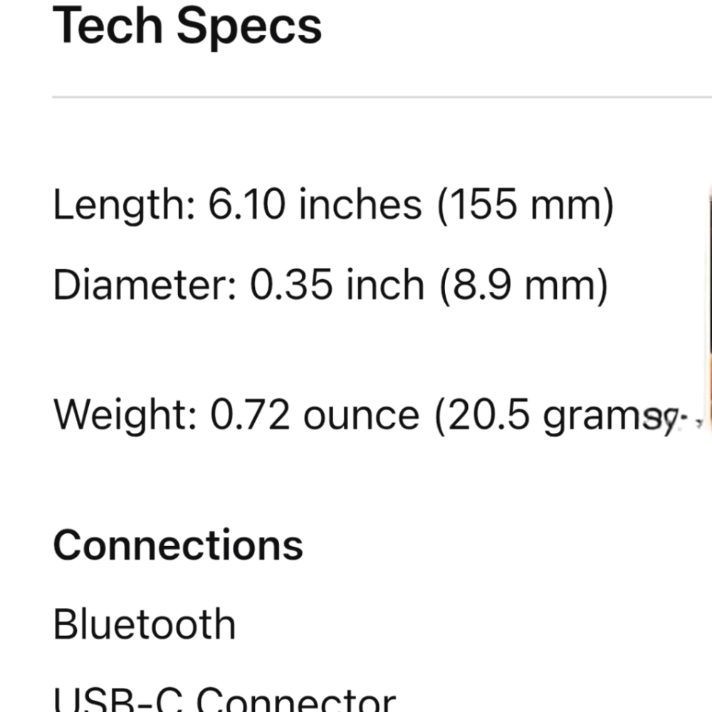 Apple Pencil 1st Generation w/USB C Type Adapter - Picture 5 of 5